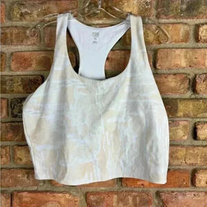 DSG crop workout tank size XL gray and tan